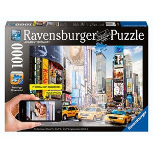 Ravensburger (19306) - "Colorful Activity at Times Square, New York" - 1000 pieces puzzle