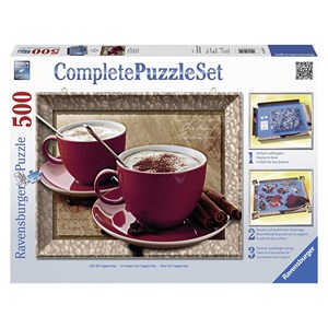 Ravensburger (14892) - "Time for Cappuccino" - 500 pieces puzzle