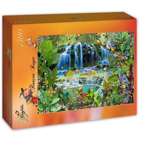 Grafika (T-00524) - François Ruyer: "Waterfall" - 1500 pieces puzzle