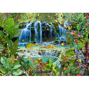 Grafika (T-00525) - François Ruyer: "Waterfall" - 1000 pieces puzzle