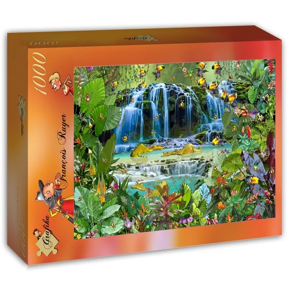 Grafika (T-00525) - François Ruyer: "Waterfall" - 1000 pieces puzzle
