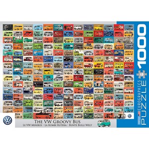 Eurographics (6000-0783) - "The Volkswagon Groovy Bus" - 1000 pieces puzzle