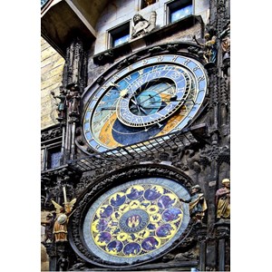 Grafika Kids (01962) - "Prague Astronomical Clock" - 100 pieces puzzle