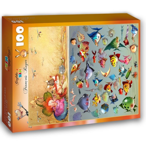 Grafika Kids (01974) - François Ruyer: "Witch" - 100 pieces puzzle