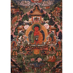 Grafika (T-00601) - "Buddha Amitabha in His Pure Land of Suvakti" - 1500 pieces puzzle