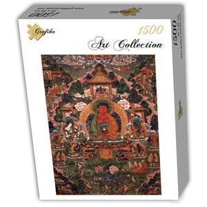 Grafika (T-00601) - "Buddha Amitabha in His Pure Land of Suvakti" - 1500 pieces puzzle