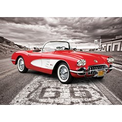 Eurographics (6000-0665) - "1959 Corvette - Driving Down Route 66" - 1000 pieces puzzle