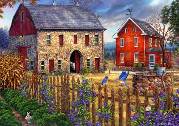 Grafika (T-00738) - Chuck Pinson: "The Bluebirds' Song" - 2000 pieces puzzle