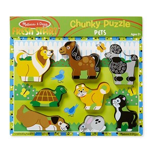 Melissa and Doug (3724) - "Pets" - 8 pieces puzzle