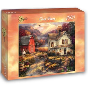 Grafika (02741) - Chuck Pinson: "Relaxing on the Farm" - 1000 pieces puzzle