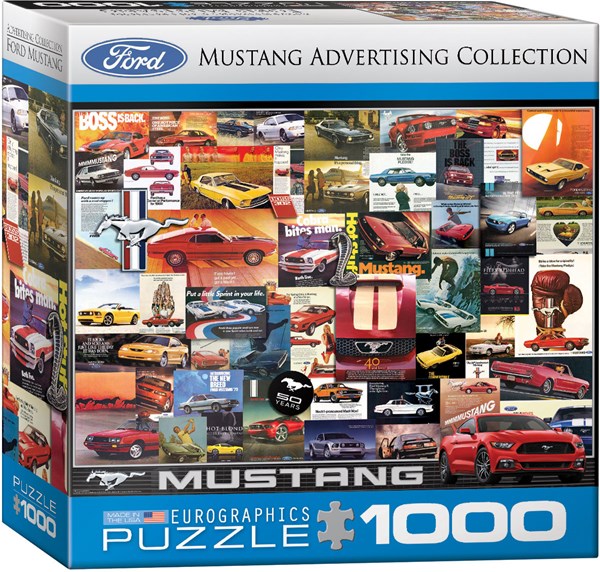 Eurographics (8000-0748) - "Ford Mustang Advertising Collection" - 1000 pieces puzzle