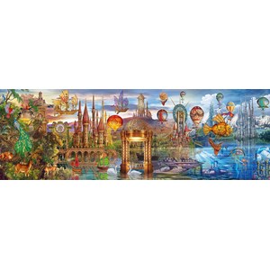 Clementoni (39424) - "Fantasy Panoramic" - 1000 pieces puzzle