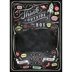 Clementoni (39468) - "Think Outside the Box, Black Board" - 1000 pieces puzzle