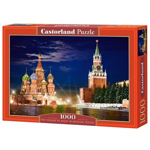Castorland (C-101788) - "The Red Square by night in Moscow, Russia" - 1000 pieces puzzle