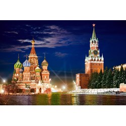 Castorland (C-101788) - "The Red Square by night in Moscow, Russia" - 1000 pieces puzzle