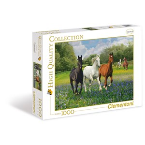 Clementoni (39255) - "Horses" - 1000 pieces puzzle