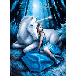 Clementoni (39462) - Anne Stokes: "Blue Moon" - 1000 pieces puzzle