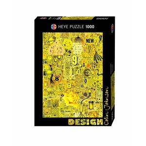 Heye (29556) - Colin Johnson: "Yellow Rose" - 1000 pieces puzzle