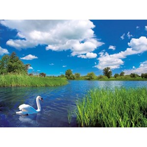Ravensburger (14230) - "Swan Idyll" - 500 pieces puzzle