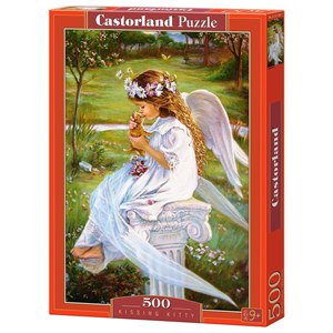 Castorland (B-51748) - "Kissing Kitty" - 500 pieces puzzle