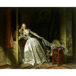 Step Puzzle (83205) - Jean-Honoré Fragonard: "The Stolen Kiss" - 1500 pieces puzzle