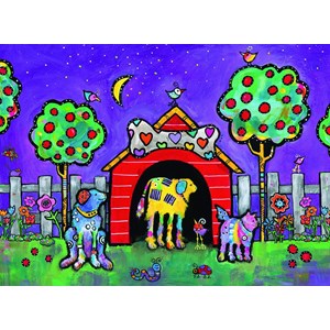 Ravensburger (14689) - "Dogs at Twilight" - 500 pieces puzzle