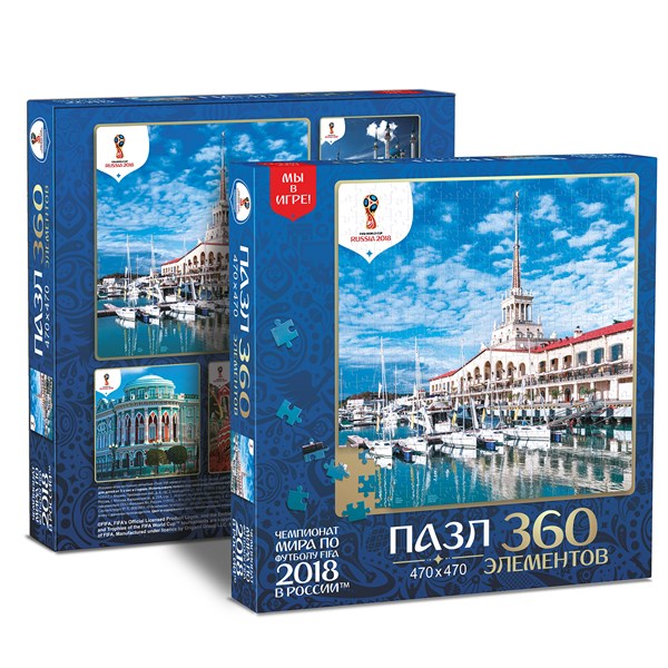 Origami (03849) - "Sochi, Host city, FIFA World Cup 2018" - 360 pieces puzzle