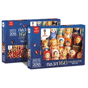 Origami (03828) - "Matryoshka painted dolls" - 160 pieces puzzle