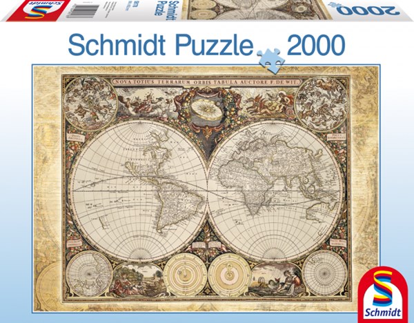 Schmidt Spiele (58178) - "Historical World Map" - 2000 pieces puzzle