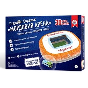 IQ 3D Puzzle (16548) - "Stadium Mordovia Arena, Saransk" - 90 pieces puzzle