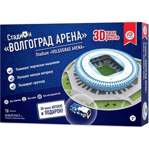 IQ 3D Puzzle (16550) - "Stadium Volgograd Arena" - 78 pieces puzzle
