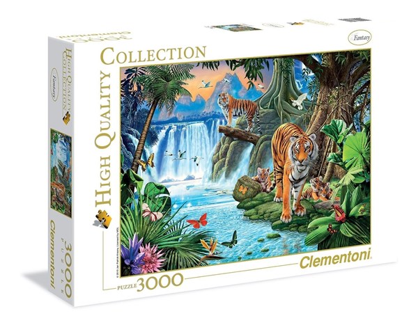 Clementoni (33543) - Jan Patrik Krasny: "Tiger Family" - 3000 pieces puzzle