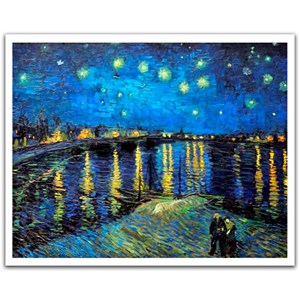 Pintoo (Н1761) - Vincent van Gogh: "Starry Night Over the Rhône" - 2000 pieces puzzle