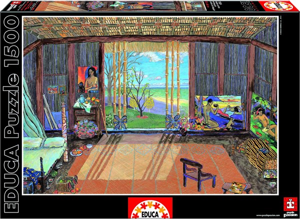 Educa (15534) - Damian Elwes: "Gauguin's Studio" - 1500 pieces puzzle