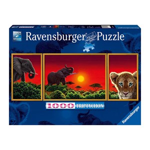 Ravensburger (19991) - "Triptychon Africa" - 1000 pieces puzzle