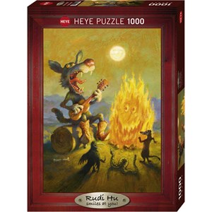 Heye (29620) - Rudi Hurzlmeier: "Singing Coyote" - 1000 pieces puzzle