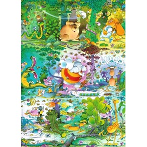 Heye (29187) - Guillermo Mordillo: "Wildlife" - 1500 pieces puzzle