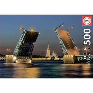 Educa (17413) - "Palace Bridge in Saint Petersburg, Russia" - 500 pieces puzzle