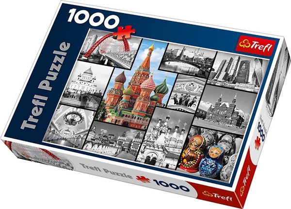 Trefl (10380) - "Moscow Collage" - 1000 pieces puzzle