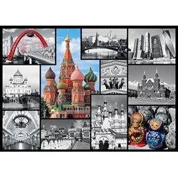 Trefl (10380) - "Moscow Collage" - 1000 pieces puzzle