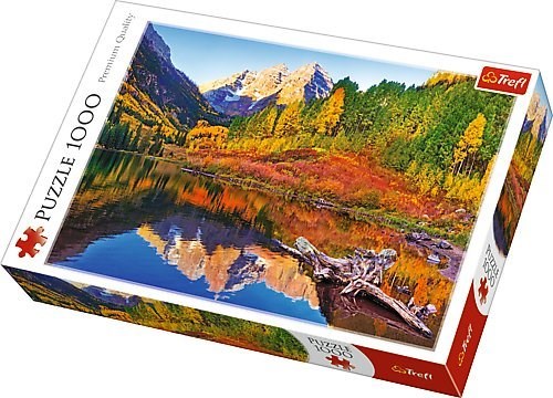 Trefl (10353) - "Maroon Lake Aspen" - 1000 pieces puzzle