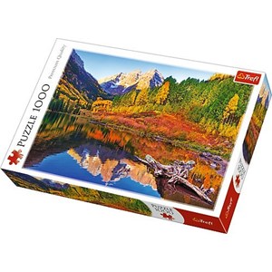 Trefl (10353) - "Maroon Lake Aspen" - 1000 pieces puzzle