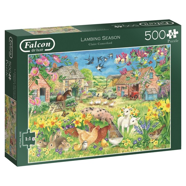 Jumbo (11212) - "Lambing Season" - 500 pieces puzzle