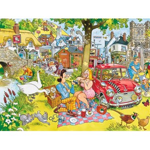 Jumbo (19155) - "Wasgij Destiny Retro 2, The Proposal" - 1000 pieces puzzle