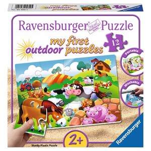Ravensburger (56095) - "Dear Farm Animals" - 12 pieces puzzle