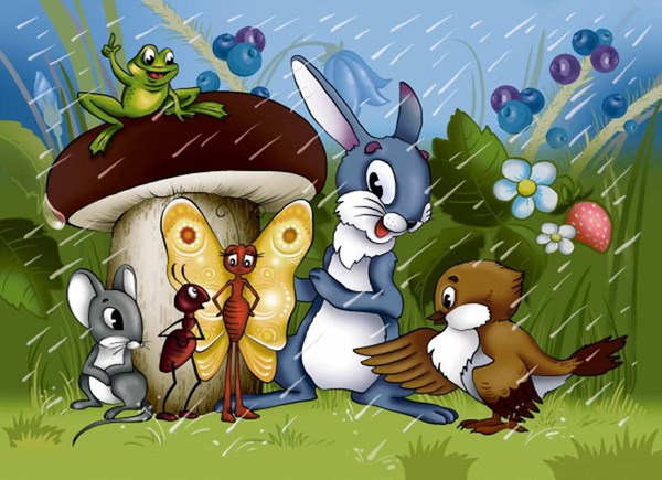 Castorland (B-PU06291) - "The little mushroom house, Gribok-Teremok" - 60 pieces puzzle