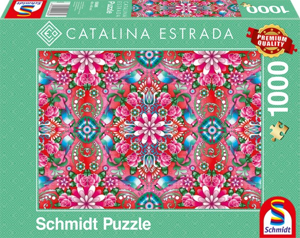 Schmidt Spiele (59586) - Catalina Estrada: "Red Rosebush" - 1000 pieces puzzle