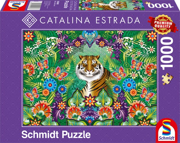 Schmidt Spiele (59588) - Catalina Estrada: "Bengal Tiger" - 1000 pieces puzzle