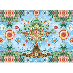 Schmidt Spiele (59589) - Catalina Estrada: "Colorful Tree" - 1000 pieces puzzle