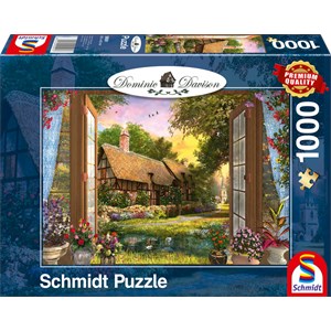Schmidt Spiele (59591) - Dominic Davison: "View of the Cottage" - 1000 pieces puzzle